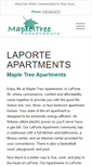 Mobile Screenshot of laporte-apartments.com